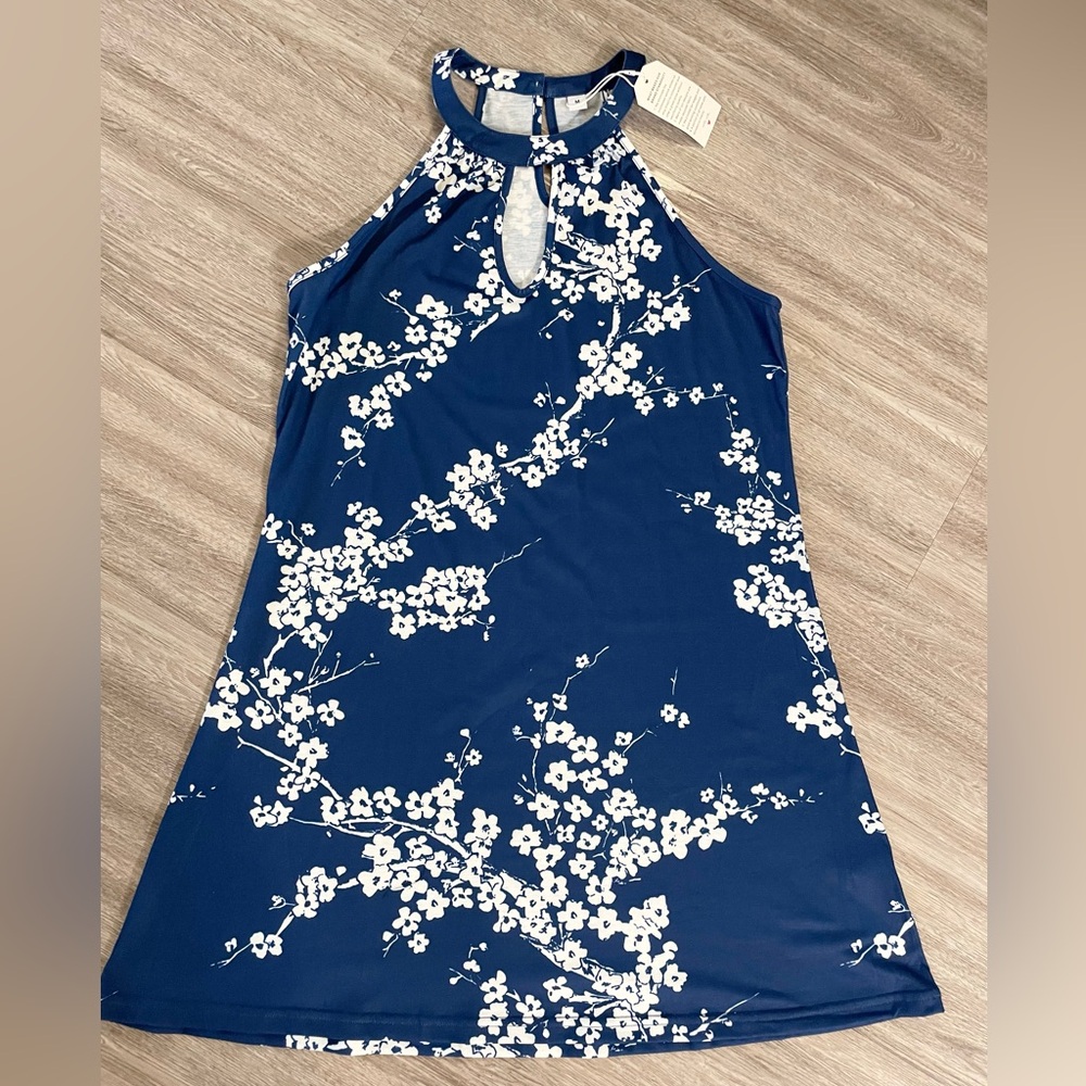Blue Floral Dress